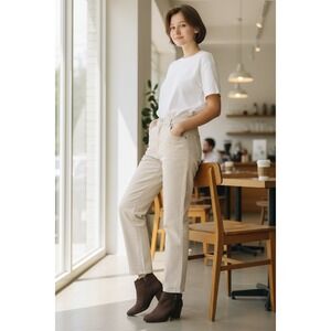 X Appeal Women Brown Faux Suede Ankle Booties High Heel Buckle Side Zip